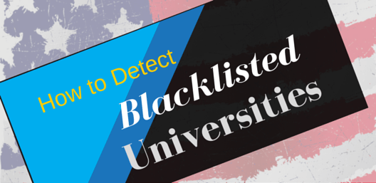 ブラックリスト化された大学を検出する方法